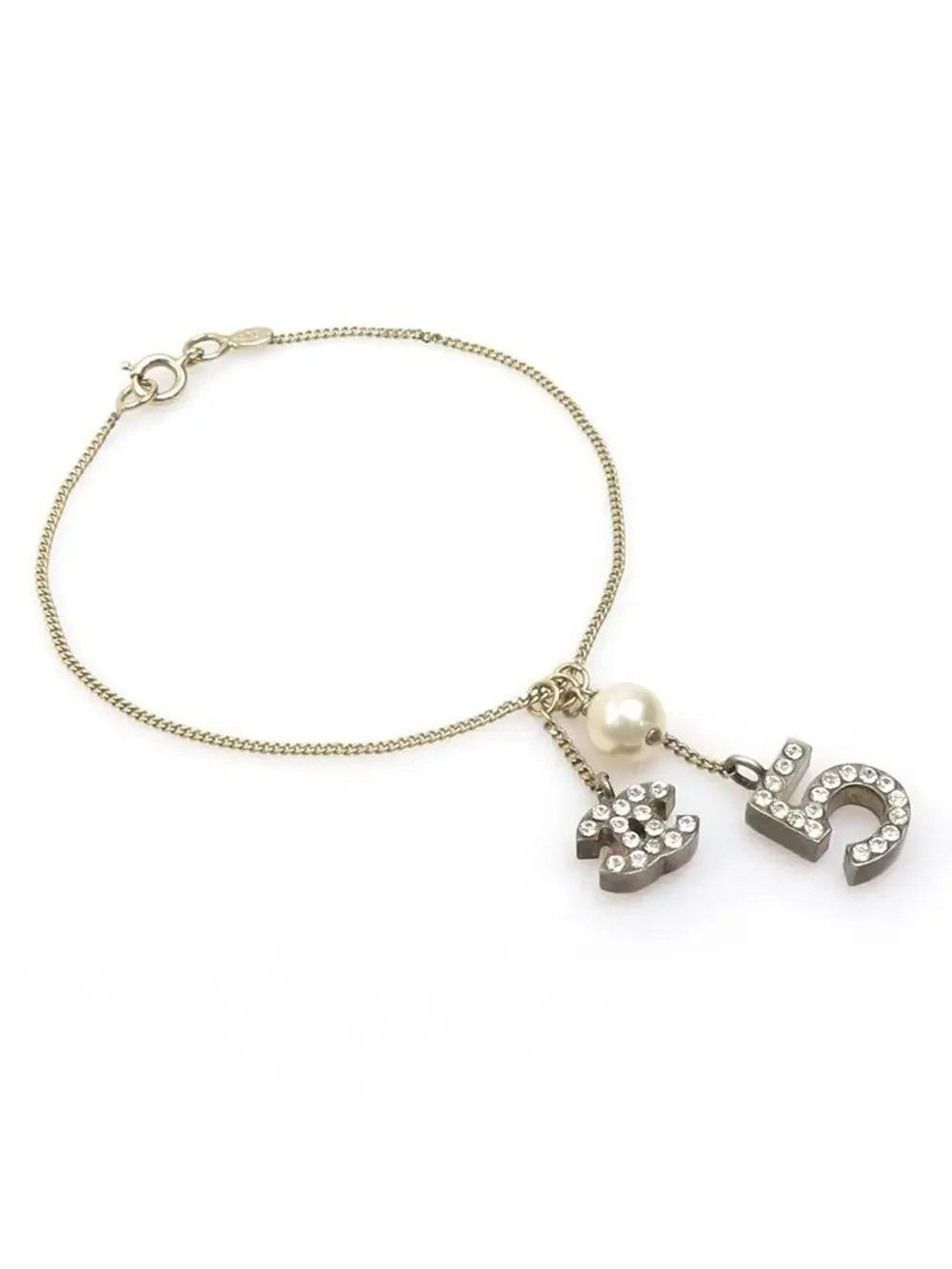 Chanel Charm Bracelet Metal Gold With #215783C56B
